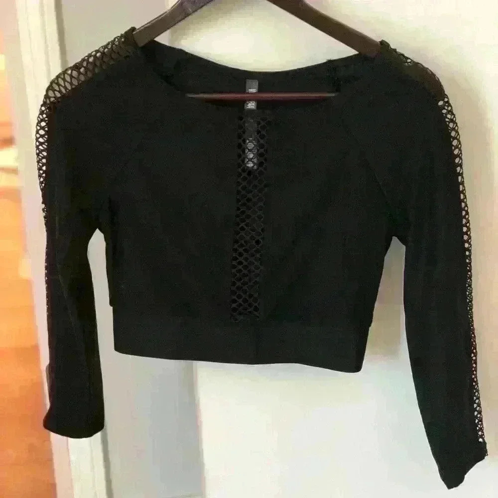 Victoria Sport Long Sleeve Black Top